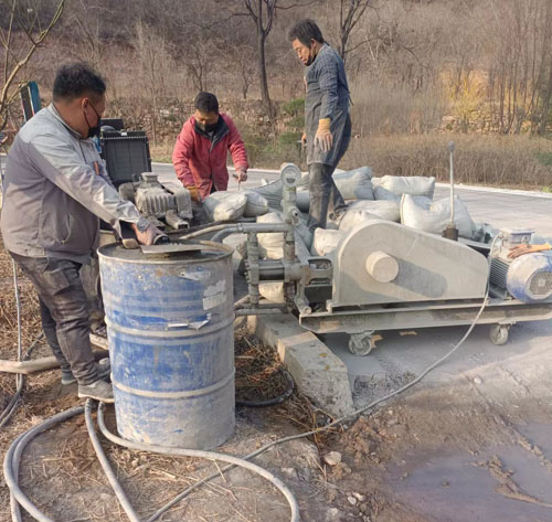 三沙路面下沉注浆